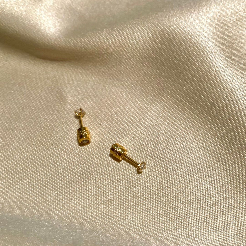 3mm Diamond Sleeper Stud
