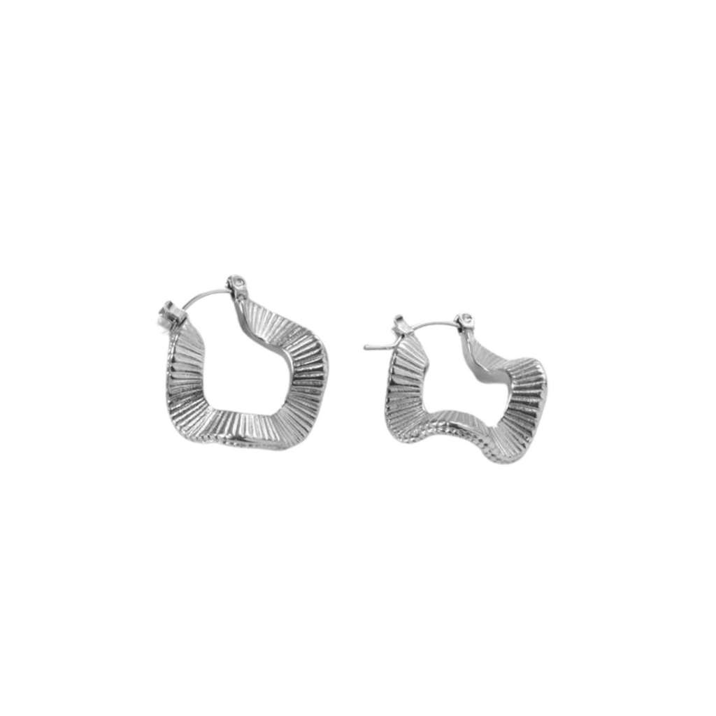 Sandro Hoop Earrings - Silver