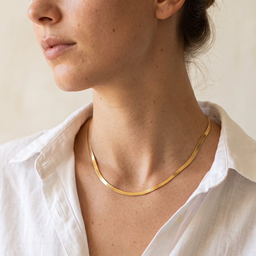 Snake Chain | Herringbone Necklace