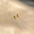 Pear Shaped Diamond Stud