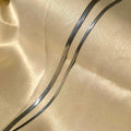 Snake Chain | Herringbone Necklace (Silver)